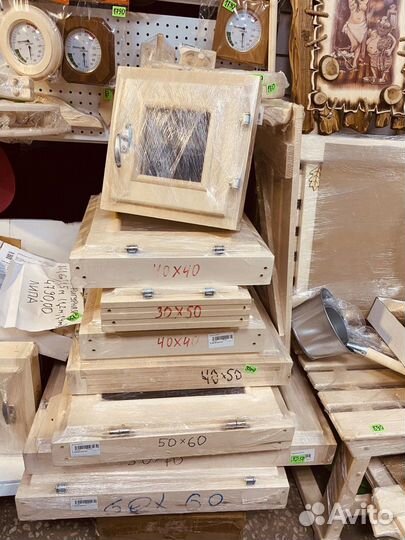 Коробка оконная окно для бани и сауны банное липа