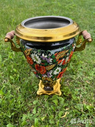 Самовар электрический 3л. с росписью форма 