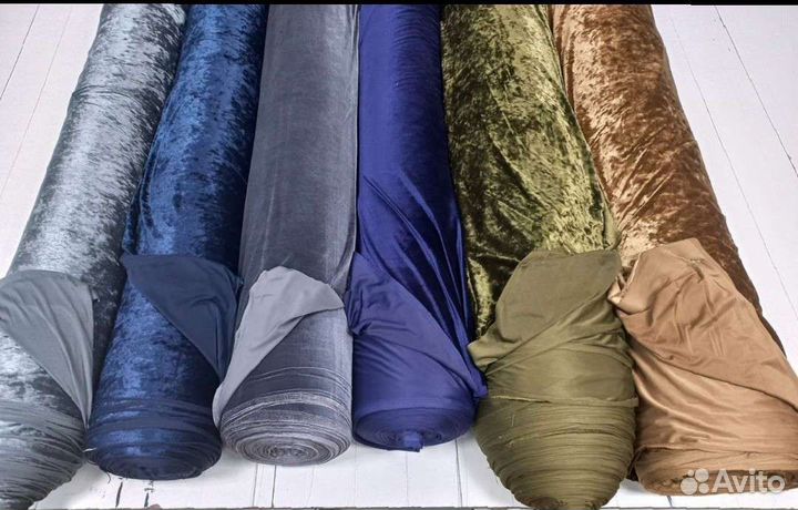 Бархат стрейч ткань