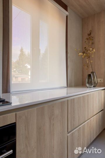 Рулонные шторы Блэкаут Синие RAL9052