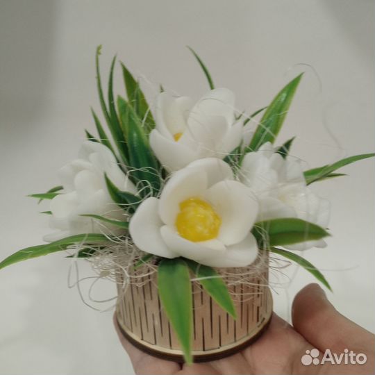 Букет цветов из мыла