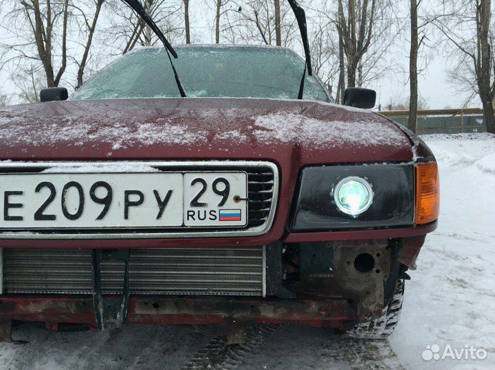 Стекла фар Audi 80 b4 гладкие, пара