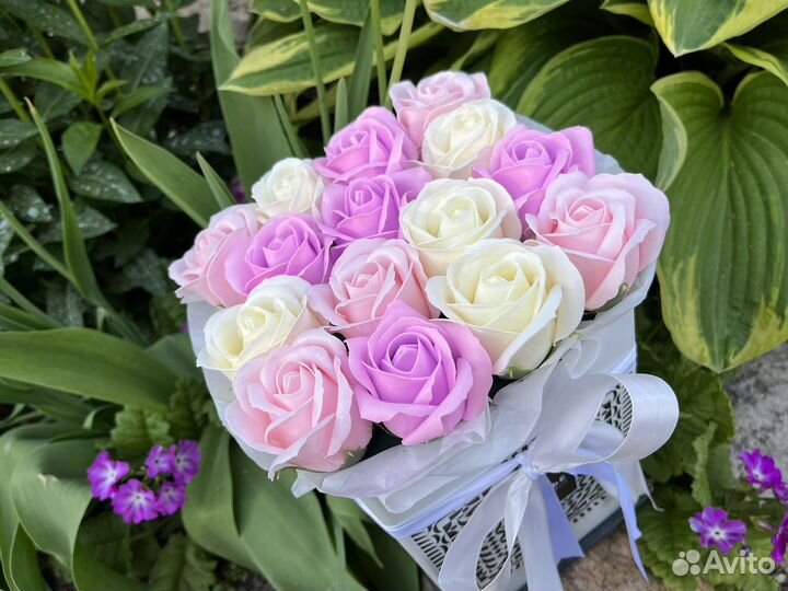 Букет цветов из мыла