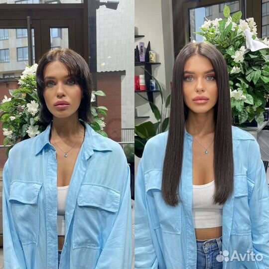 Наращивание волос модель