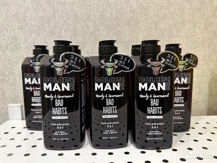 Dolce milk гель для душа мужской, 460 мл