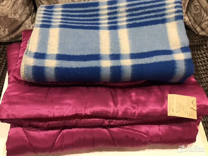 Детские ватное, шерстяное одеяла СССР. Новые