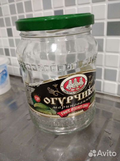 Банки стеклянные с крышками 0.72; 3л