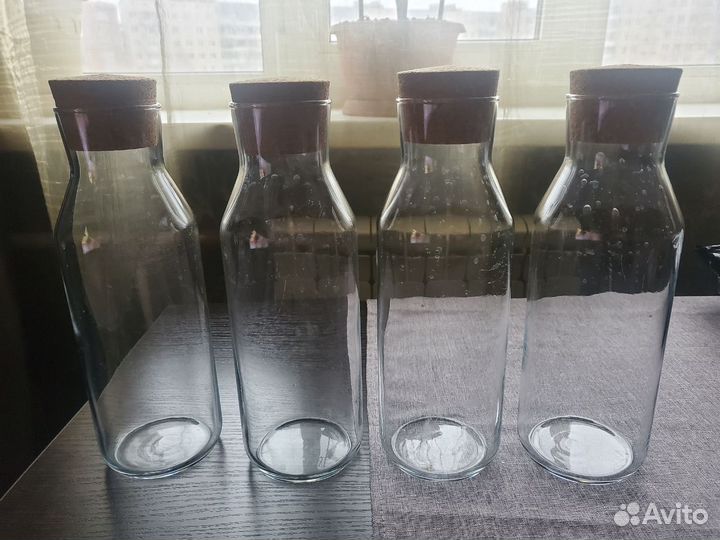 Бутыль стеклянная 1литр, IKEA