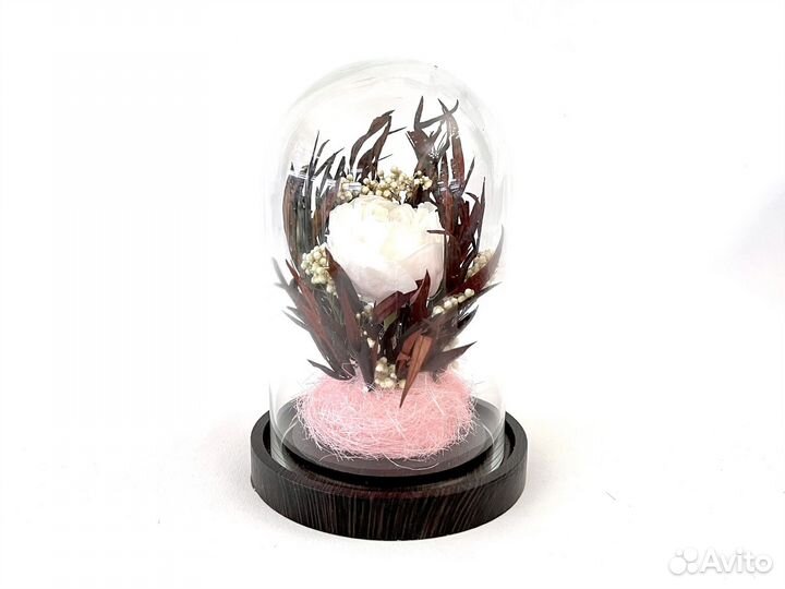 Композиция в колбе Стабилизированные цветы