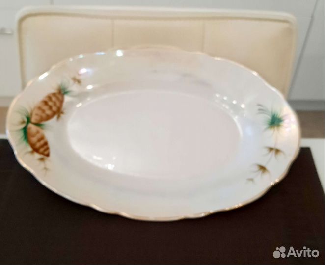 Блюдо большое овальное СССР