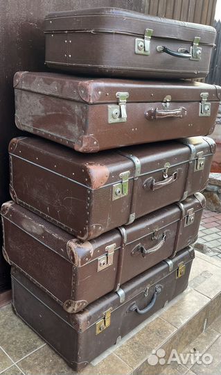 Чемодан ретро винтаж СССР большой 5 шт