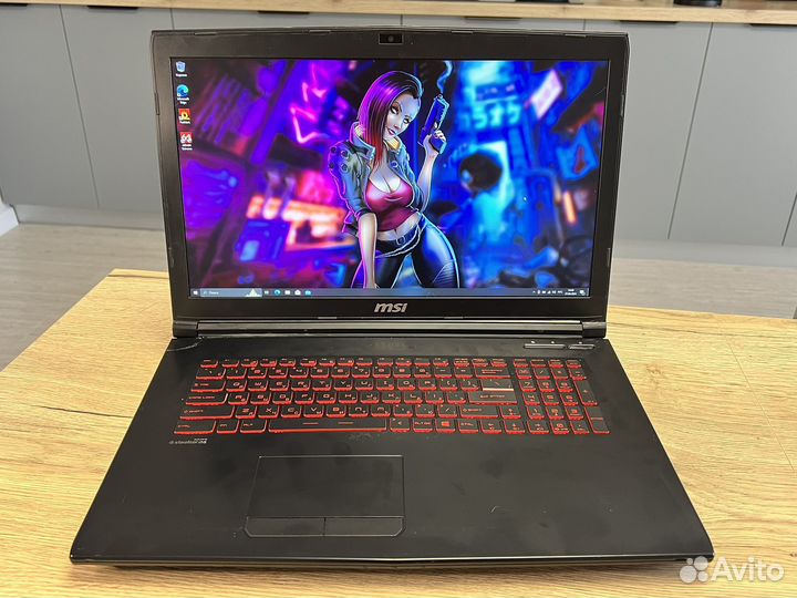Игровой ноутбук MSI 17.3/i7/GTX1050Ti/16Gb/SSD+HDD
