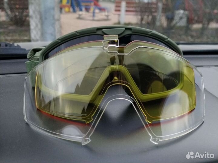 Очки противоосколочные 3 линзы