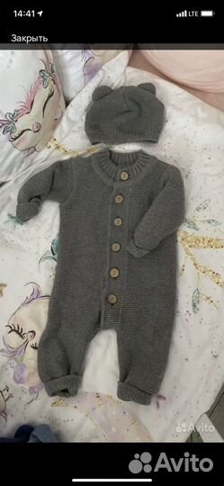 Вязаный комбинезон