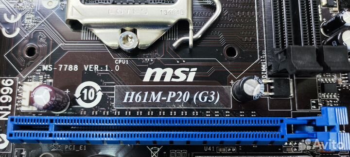Плата MSI LGA1155 H61M-P20 (G3)
