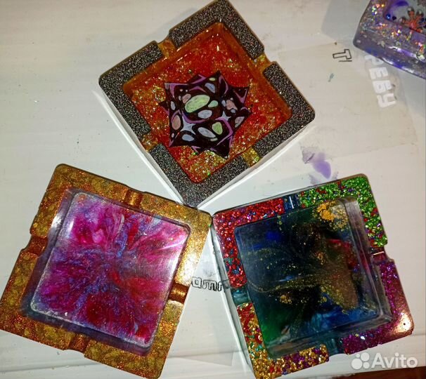 Пепельница из эпоксидной смолы