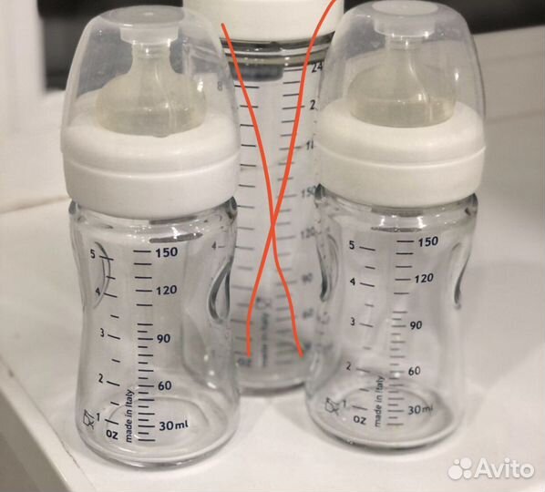 Бутылочки Chicco для кормления стекло