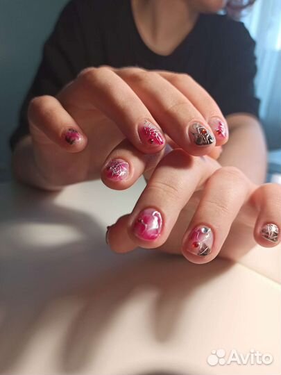 Маникюр наращивание
