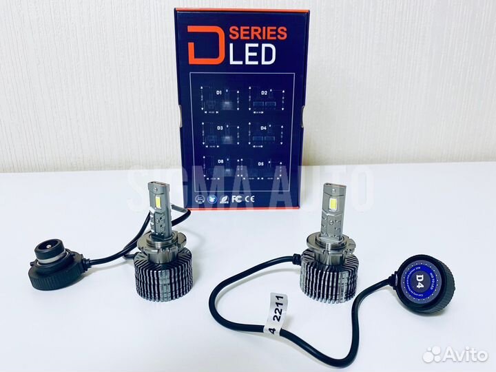 Диодные лампы D4S,лед лампы Aozoom LED D-series