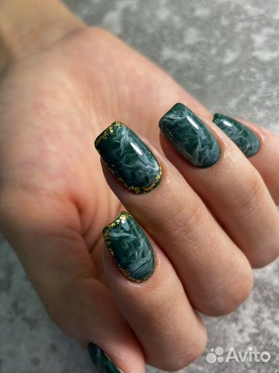 Маникюр наращивание ногти