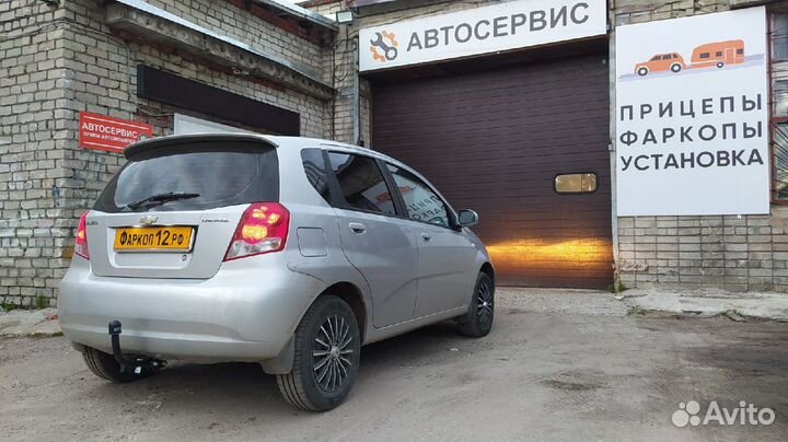 Фаркоп на chevrolet aveo (кузов т200) 2006 год