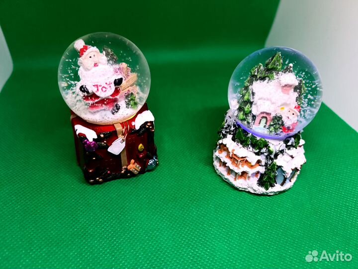 Новогодний шар со снегом