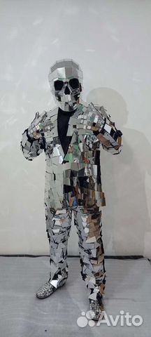 Костюм зеркальный череп