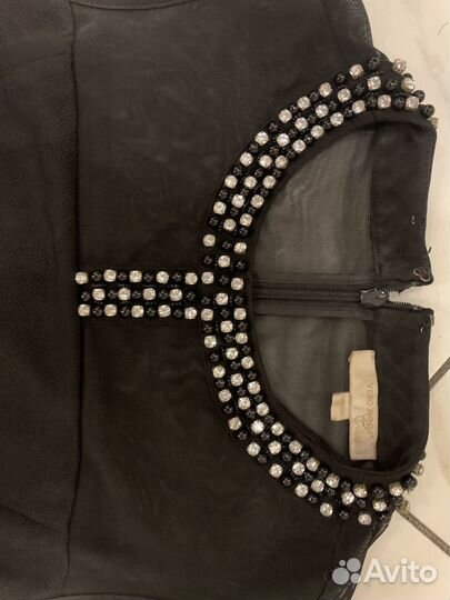 Комбинезон женский со стразами клеш