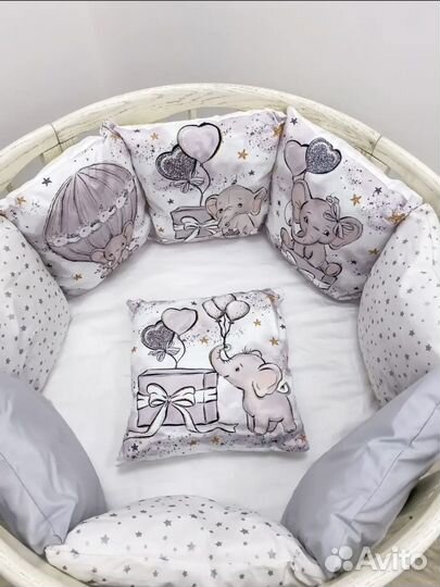 Бортики в детскую кроватку