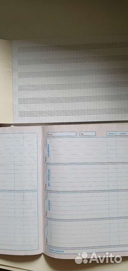 Дневник, тетрадь для нот для музыкальной школы