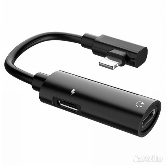 Переходник Lightning hoco LS18 с dual