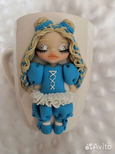 Кружка с декором для девочек для детей на подарок