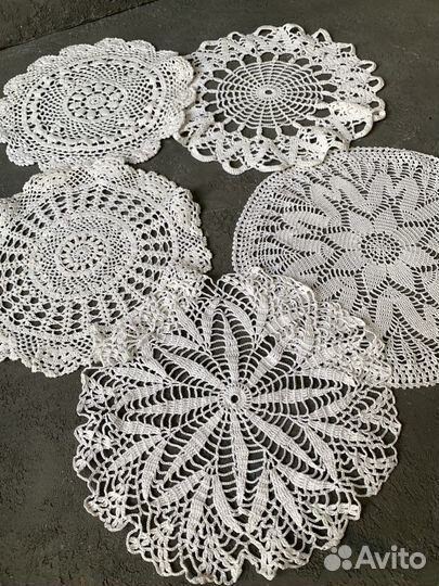 Ажурные салфетки крючком