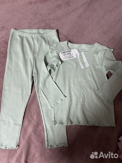 Пакет новой одежды для девочки 98