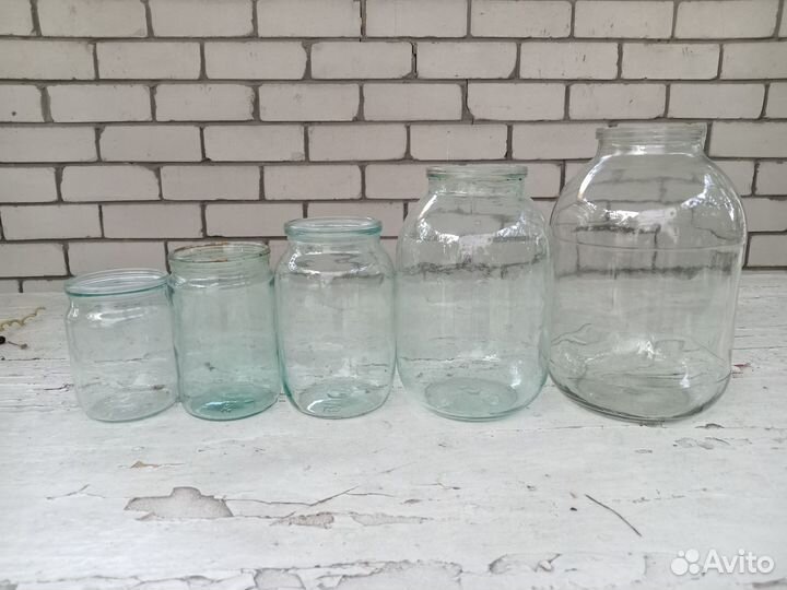 Банки стеклянные разные