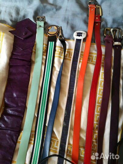 Ремень YSL Diesel Ferre много кожа текстиль винтаж