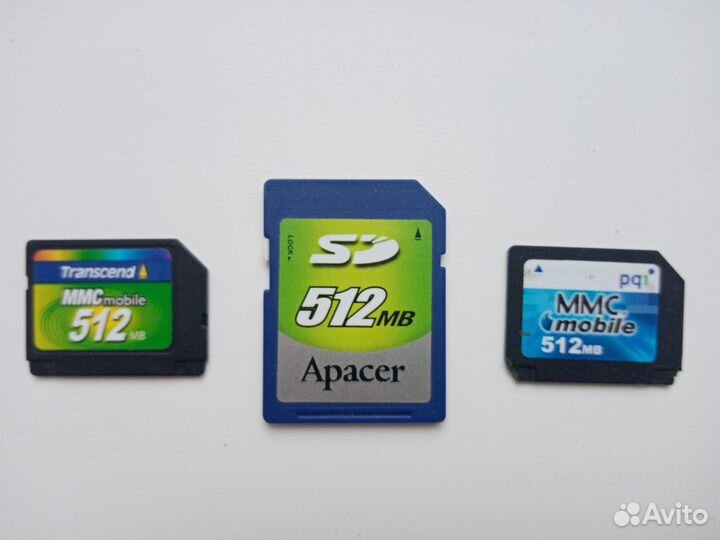 Флеш-карты SD и MMC 512мв