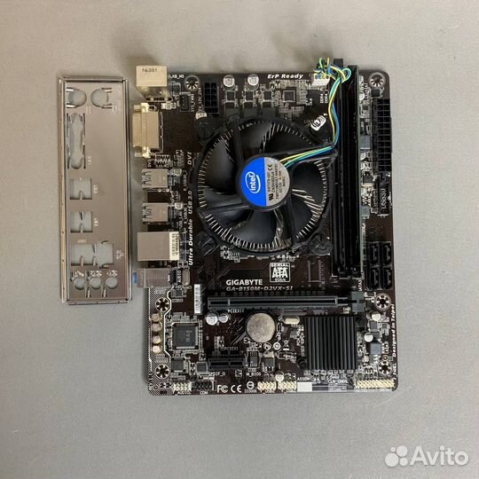 Комплект s-1151(b150m) +8Gb+Core i5-6400+кулер