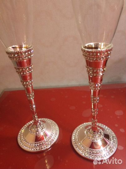 Свадебные бокалы со Swarovski