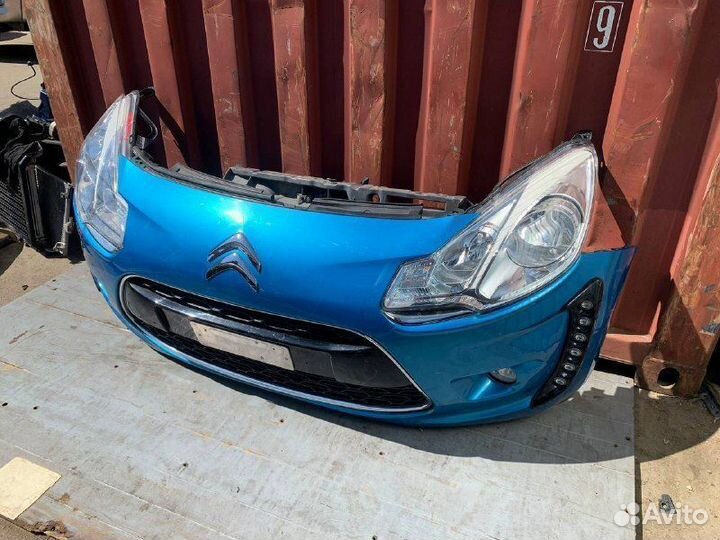 Срез морды Citroen C3 A51 галоген Ситроен С3 А51