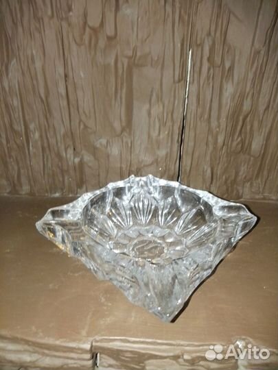 Пепельница Хрустальная. СССР. 1979 г