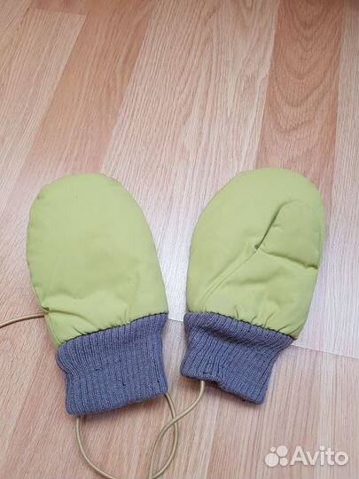 Варежки зимние детские на 1 год