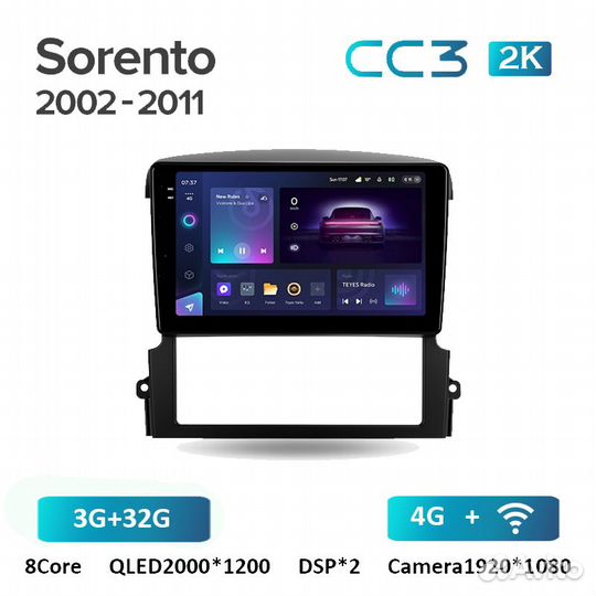 Teyes CC3 2K 4/32 для Kia Sorento 2009-12