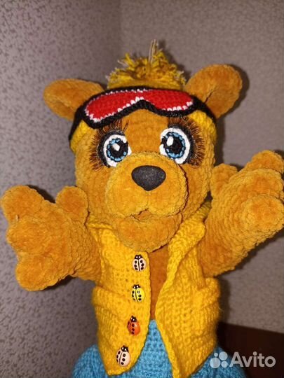 Плюшевый мишка сноубордист