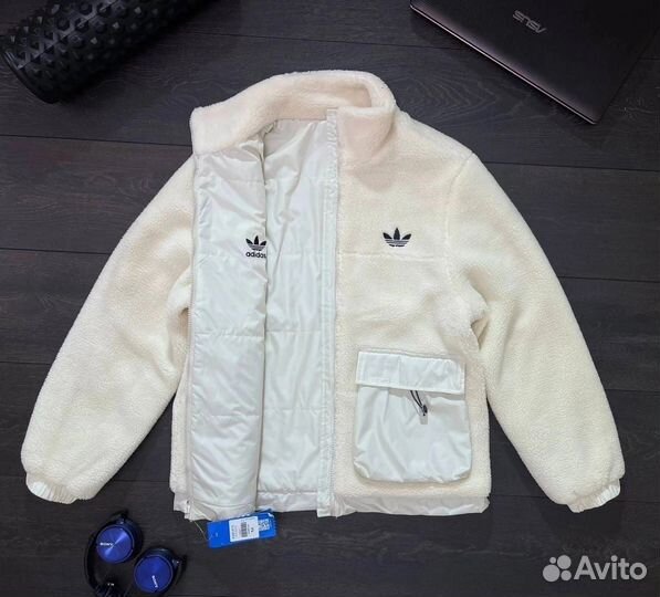 Куртка Adidas двухсторонняя барашка (2 цвета)