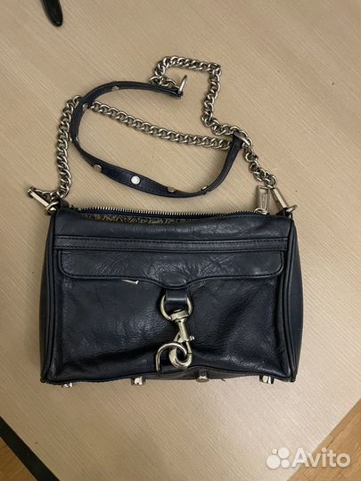 Сумка rebecca minkoff кроссбоди, темно-синяя