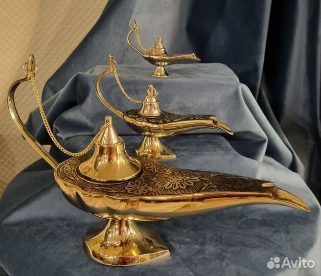 Волшебная лампа Алладина латунная