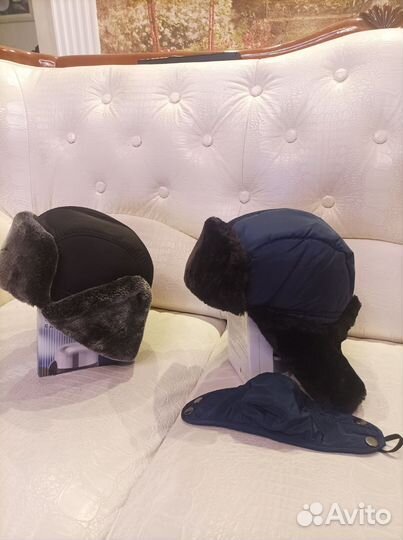 Шапка ушанка мужская