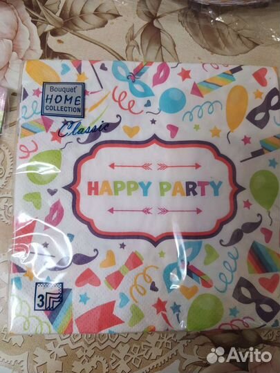 День рождение. Одноразовая посуда, свечки