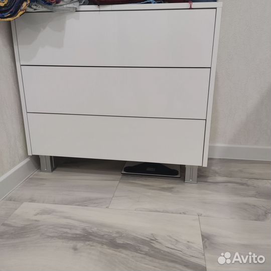 Комод белый глянец